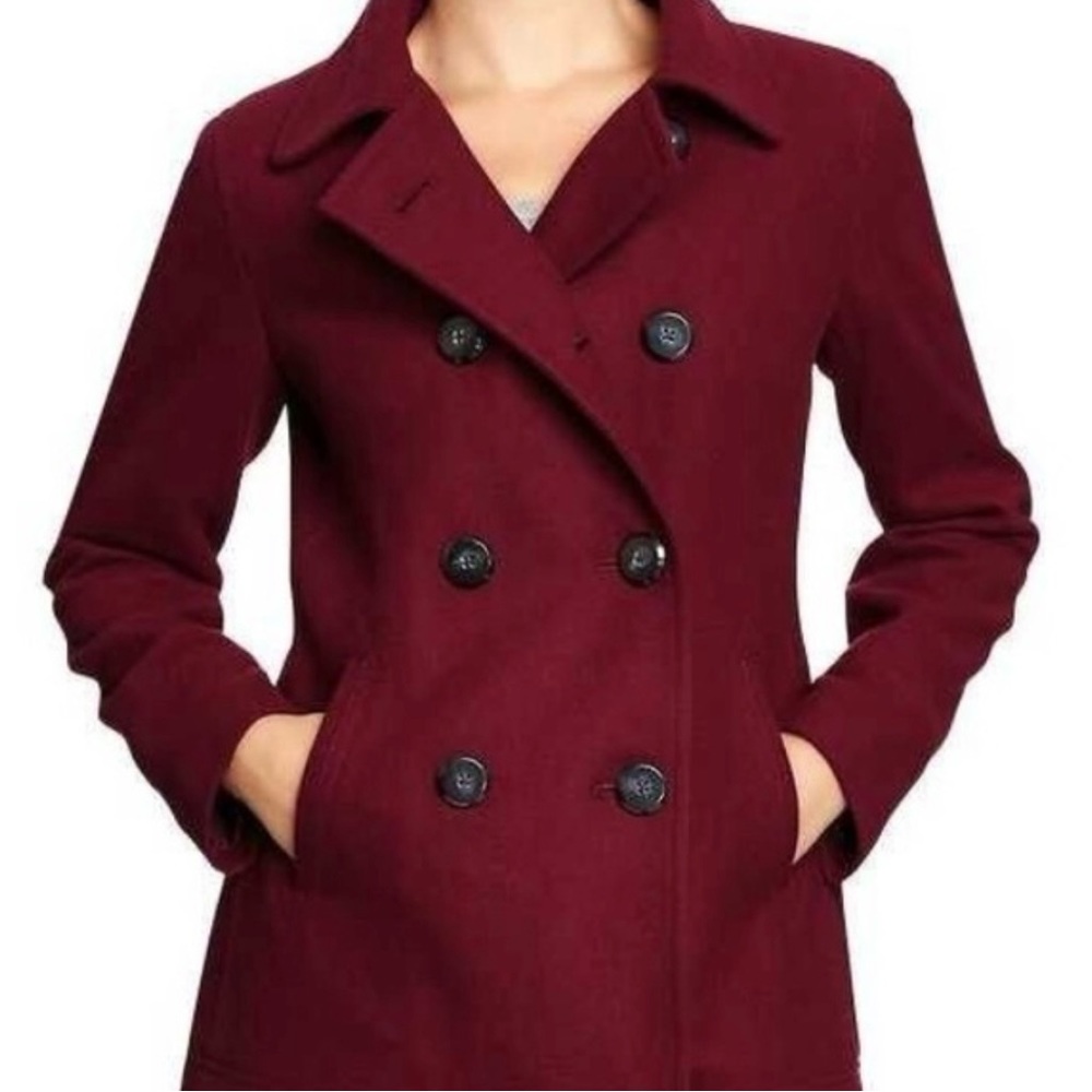 NWOT Old Navy wool blend peacoat, size L